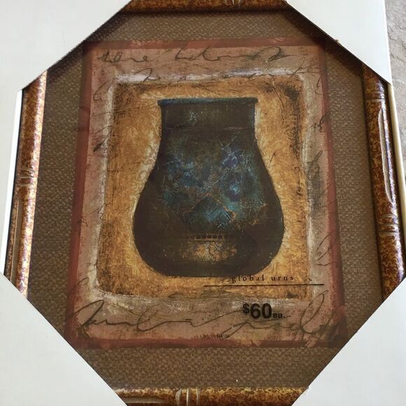 Global Script Urns by Boze Miller set of 2 NWT‎ - Picture 3 of 7